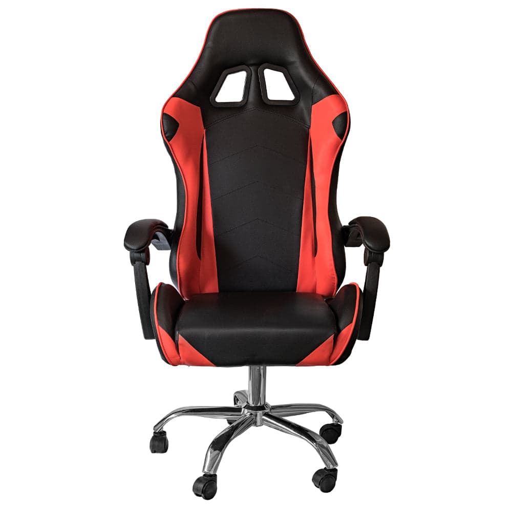 Poltrona Gaming reclinabile da ufficio con supporto lombare e poggiatesta Rosso in Sedie da scrivania Decor Space - Altamura, commercioVirtuoso.it