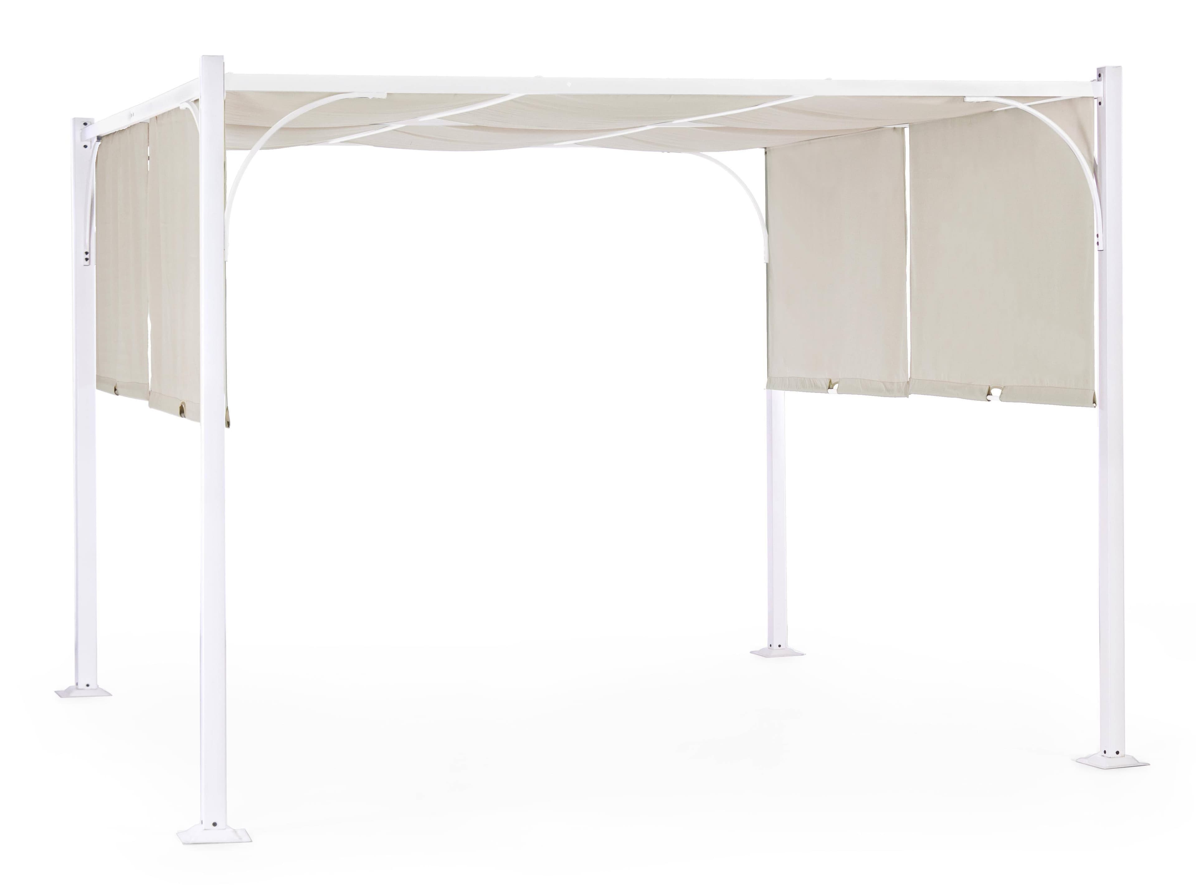 Gazebo moderno per giardino e veranda "Slide", pergolato scorrevole di design
