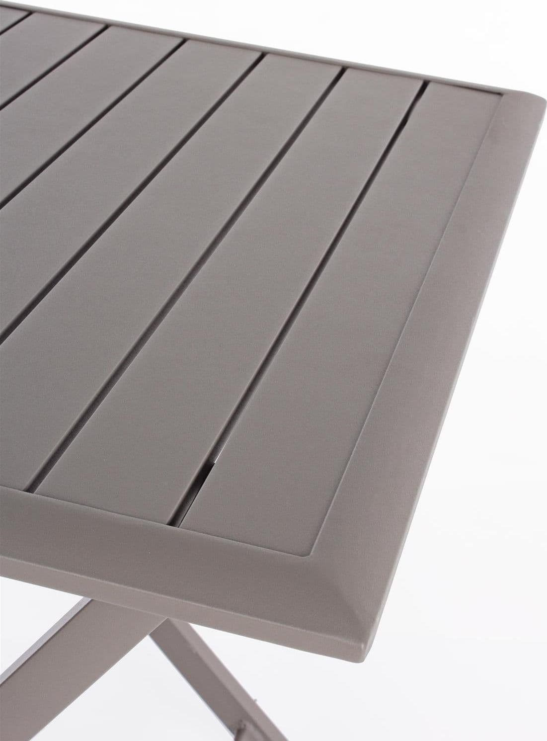Tavolo pieghevole elin 70 x 70 in alluminio da esterno per giardino (ciok)
