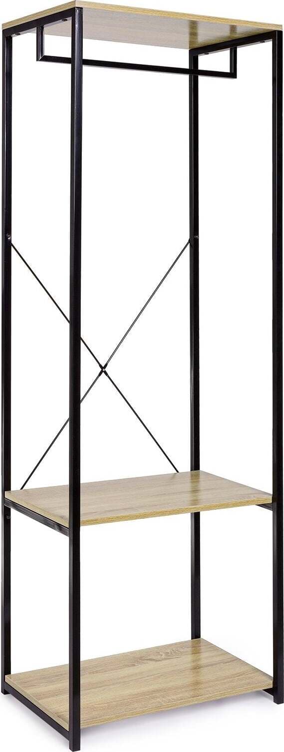 Appendiabiti per ingresso con ripiani e struttura in acciaio elegante e moderno Casa e cucina/Arredamento/Ingresso/Appendiabiti Decor Space - Altamura, Commerciovirtuoso.it