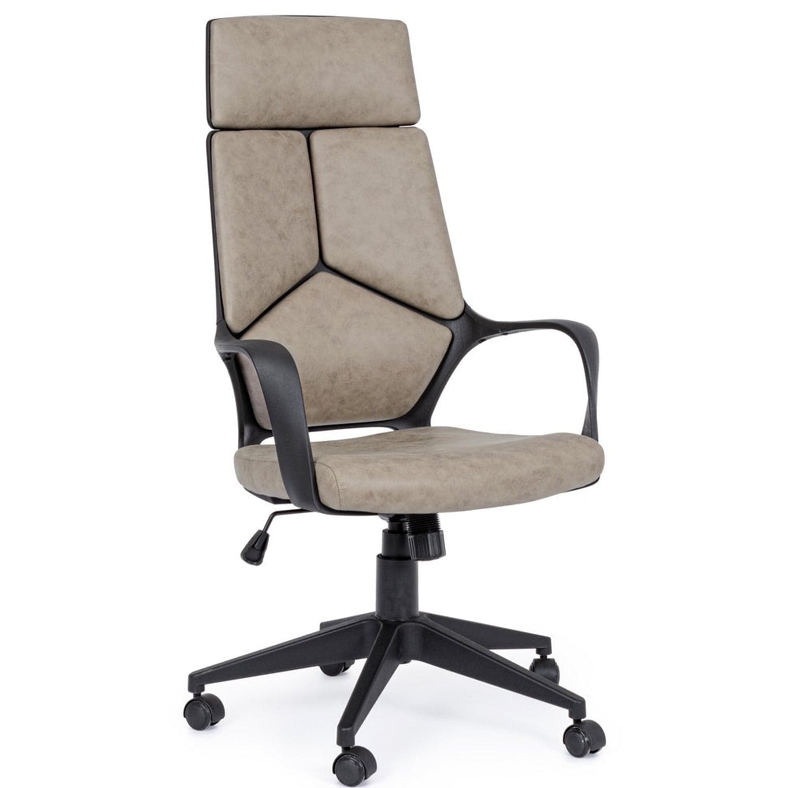 Sedia da ufficio ergonomica "Damon" presidenziale con braccioli in Sedie da scrivania Decor Space - Altamura, commercioVirtuoso.it