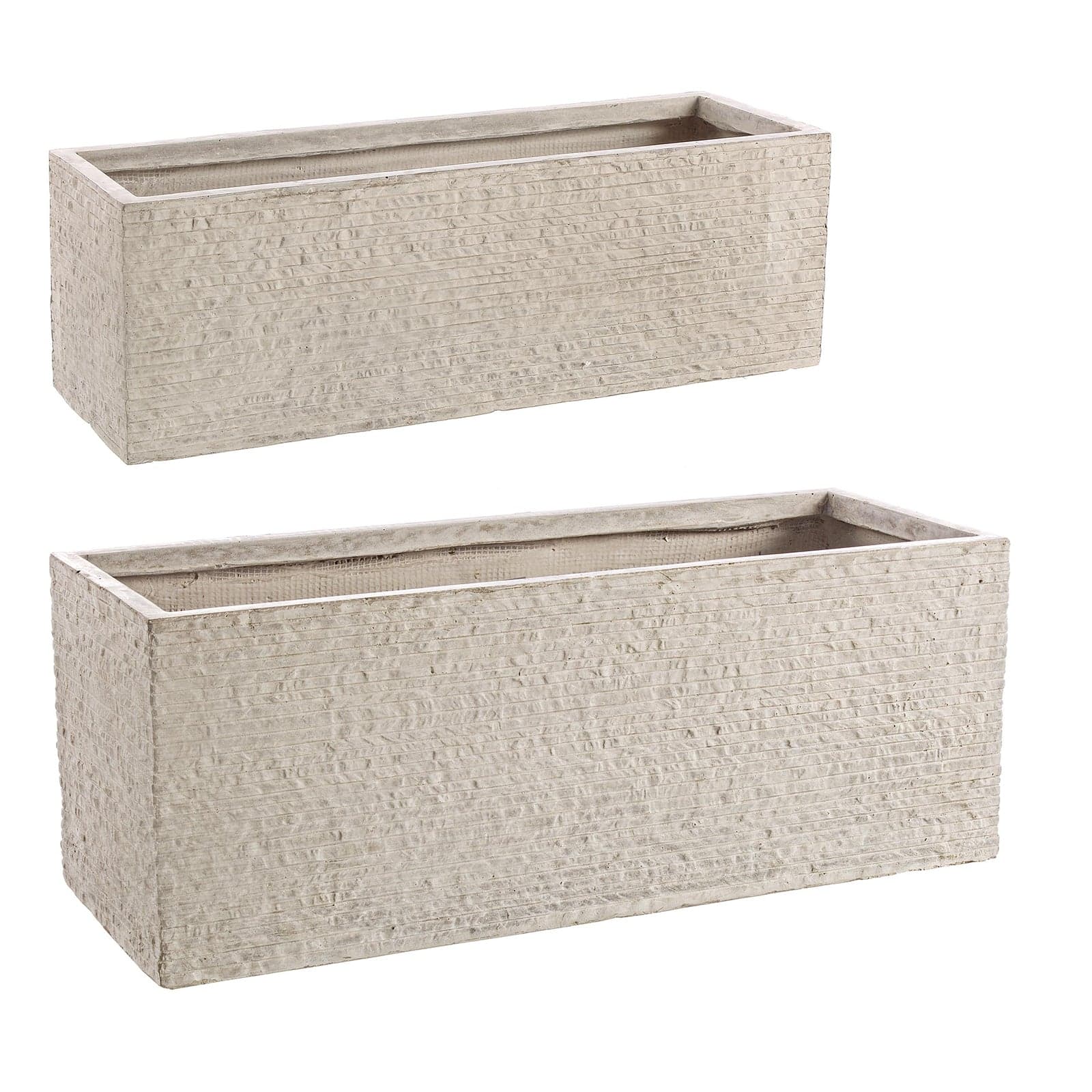 Set di 2 balconiere rettangolari vasi da giardino balcone esterno per piante in Balconiere Decor Space - Altamura, commercioVirtuoso.it