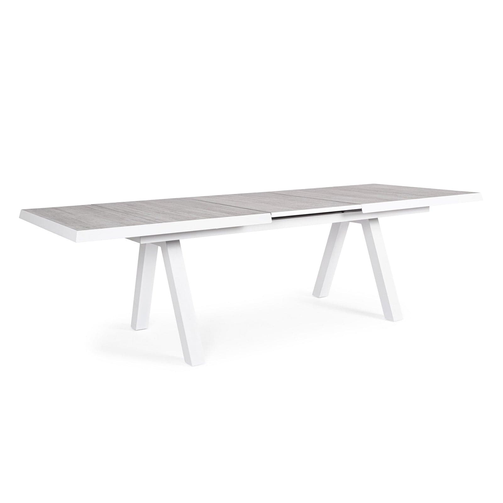 Tavolo allungabile "Krion" con struttura in alluminio, piano in ceramica, da 205 - 265 x 103 cm - 22