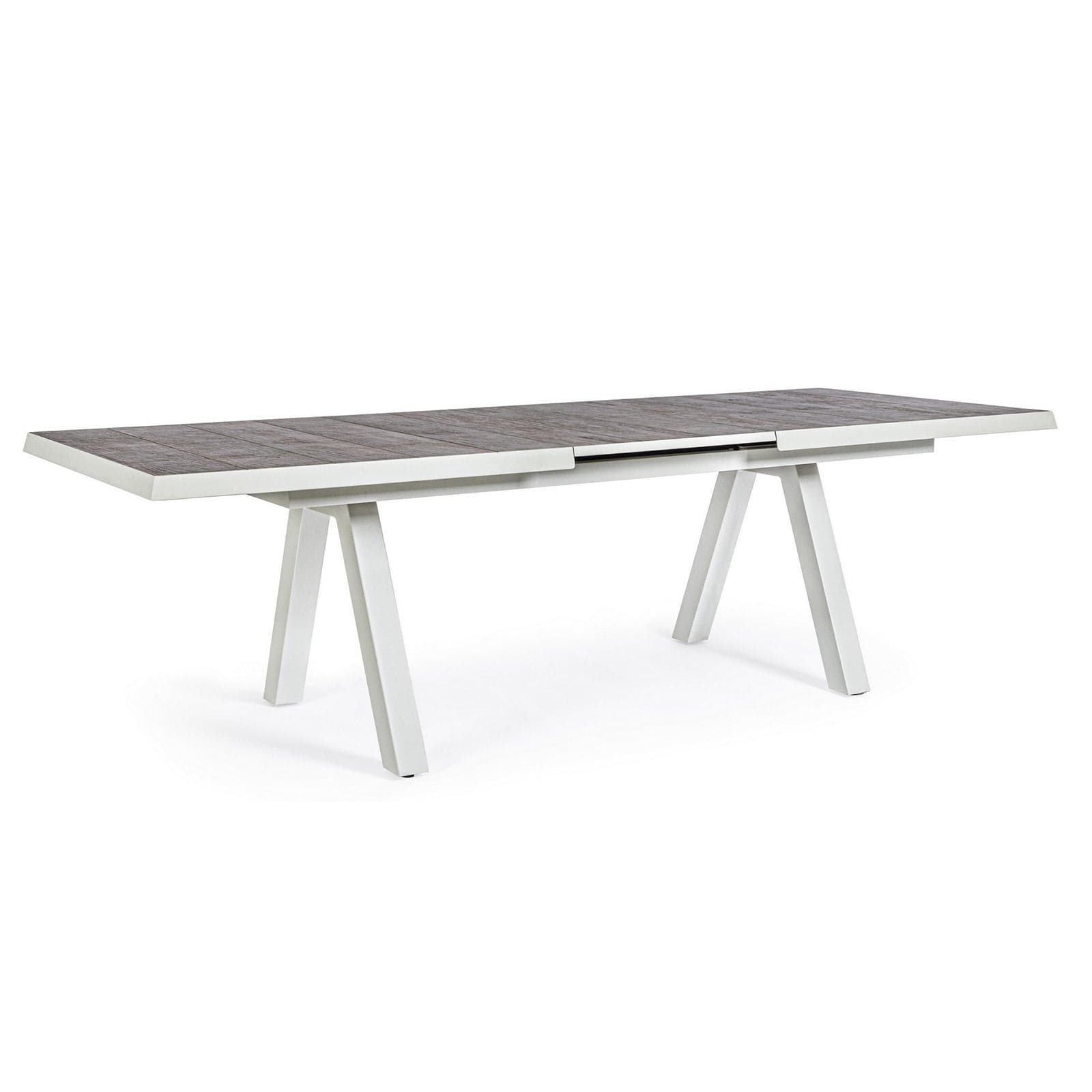 Tavolo allungabile "Krion" con struttura in alluminio, piano in ceramica, da 205 - 265 x 103 cm - 24