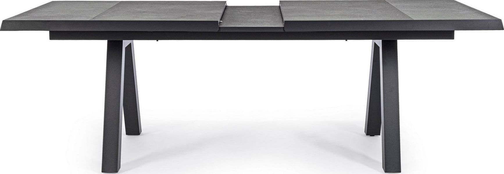 Tavolo allungabile "Krion" con struttura in alluminio, piano in ceramica, da 205 - 265 x 103 cm in Tavoli da sala da pranzo Decor Space - Altamura, commercioVirtuoso.it