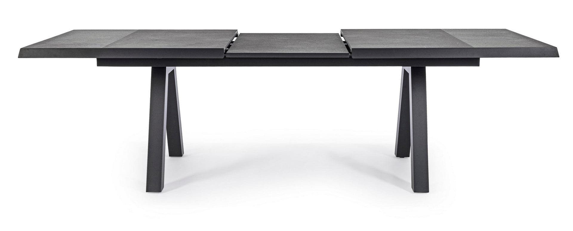 Tavolo allungabile "Krion" con struttura in alluminio, piano in ceramica, da 205 - 265 x 103 cm in Tavoli da sala da pranzo Decor Space - Altamura, commercioVirtuoso.it