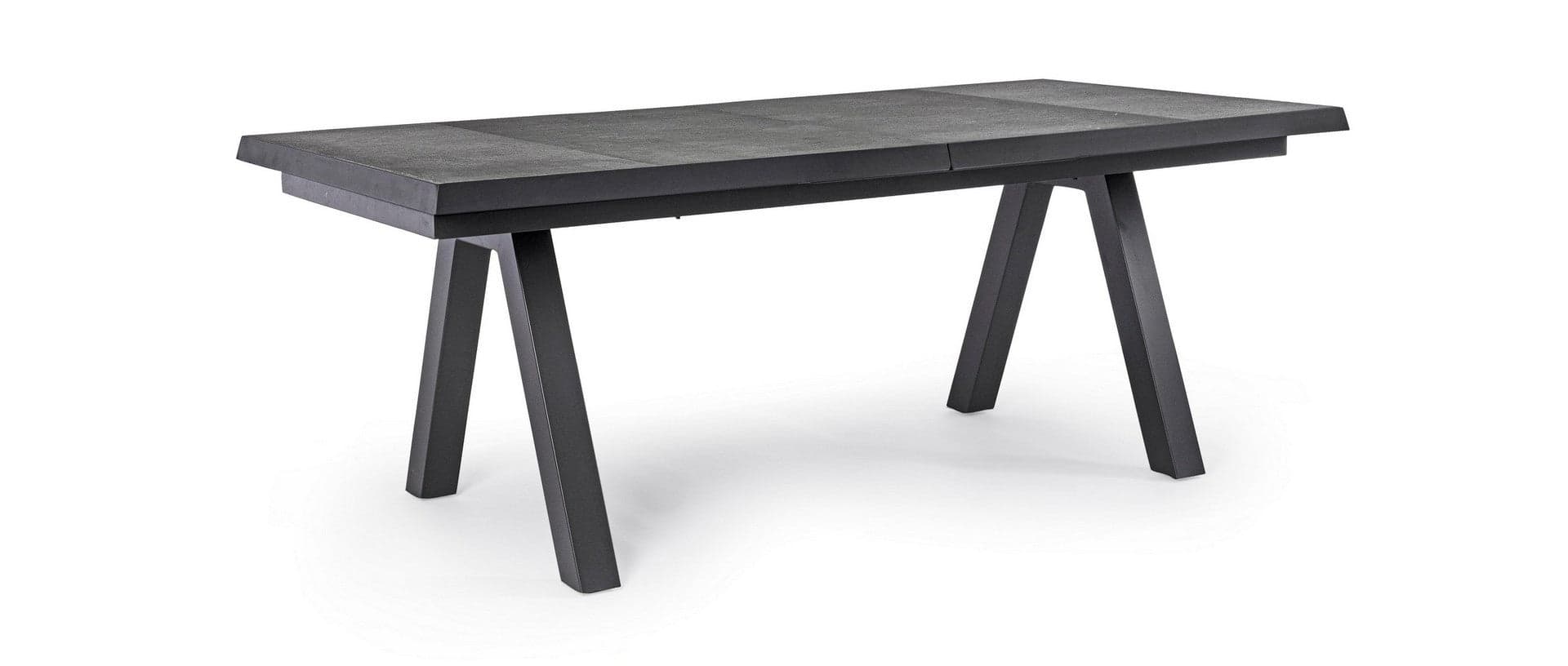 Tavolo allungabile "Krion" con struttura in alluminio, piano in ceramica, da 205 - 265 x 103 cm in Tavoli da sala da pranzo Decor Space - Altamura, commercioVirtuoso.it