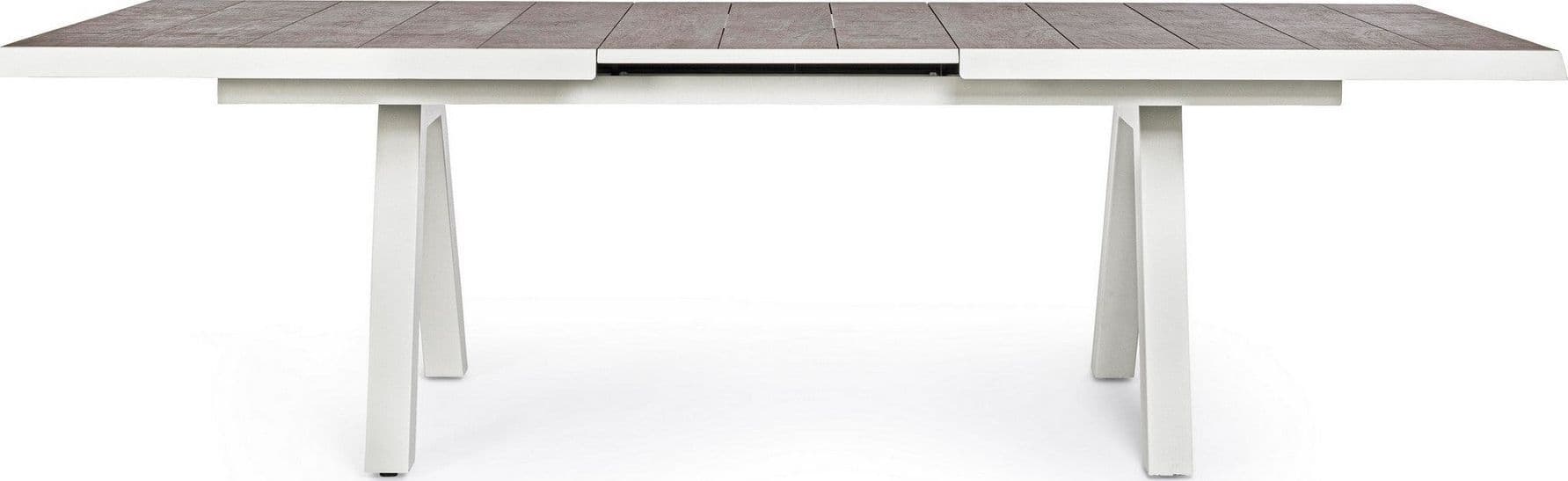 Tavolo allungabile "Krion" con struttura in alluminio, piano in ceramica, da 205 - 265 x 103 cm - 31