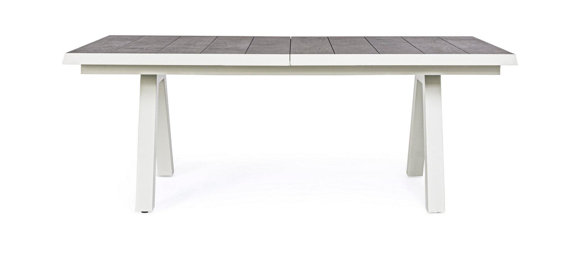 Tavolo allungabile "Krion" con struttura in alluminio, piano in ceramica, da 205 - 265 x 103 cm - 32