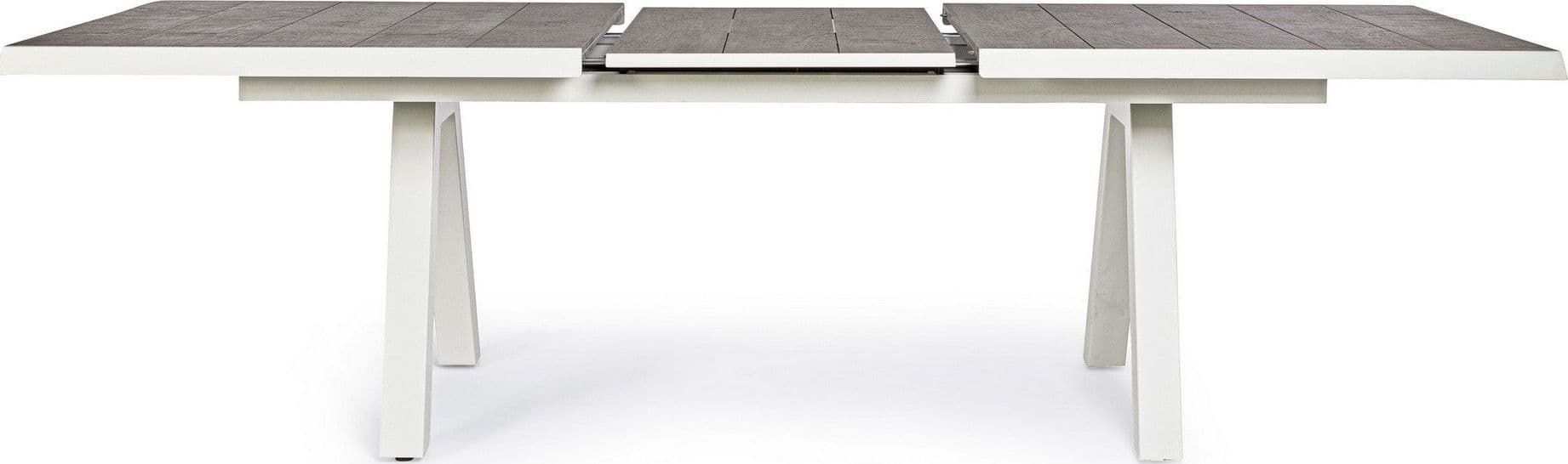 Tavolo allungabile "Krion" con struttura in alluminio, piano in ceramica, da 205 - 265 x 103 cm - 38