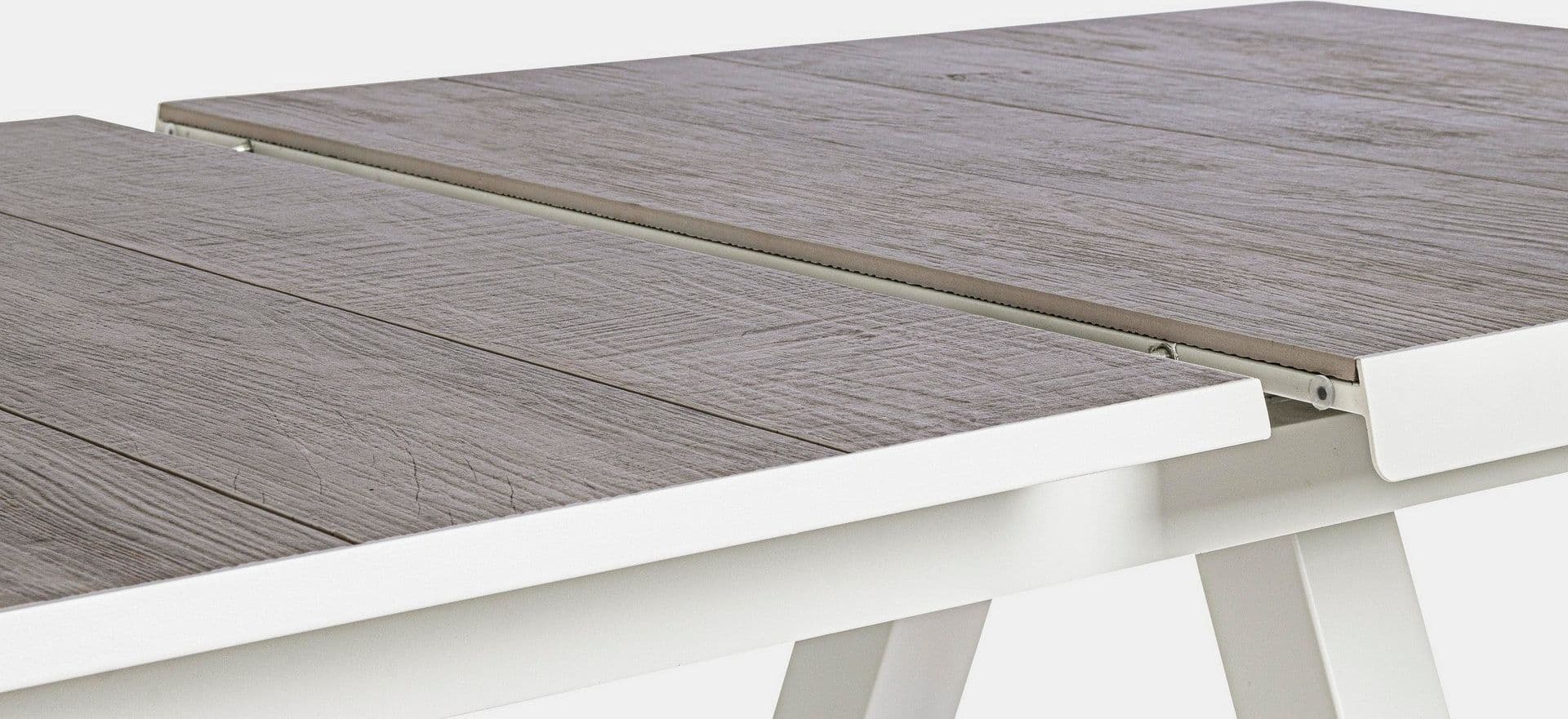 Tavolo allungabile "Krion" con struttura in alluminio, piano in ceramica, da 205 - 265 x 103 cm - 40
