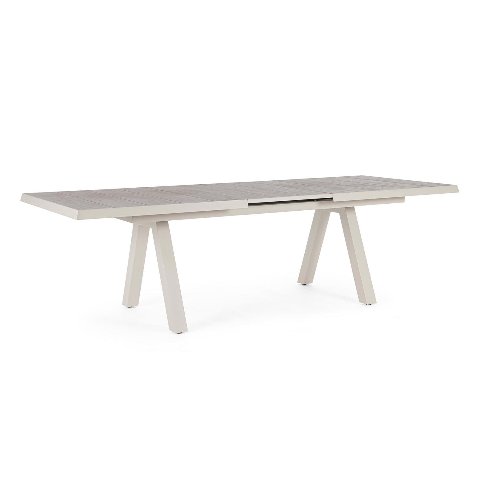 Tavolo allungabile "Krion" con struttura in alluminio, piano in ceramica, da 205 - 265 x 103 cm - 44