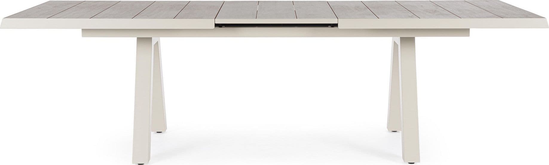 Tavolo allungabile "Krion" con struttura in alluminio, piano in ceramica, da 205 - 265 x 103 cm - 45
