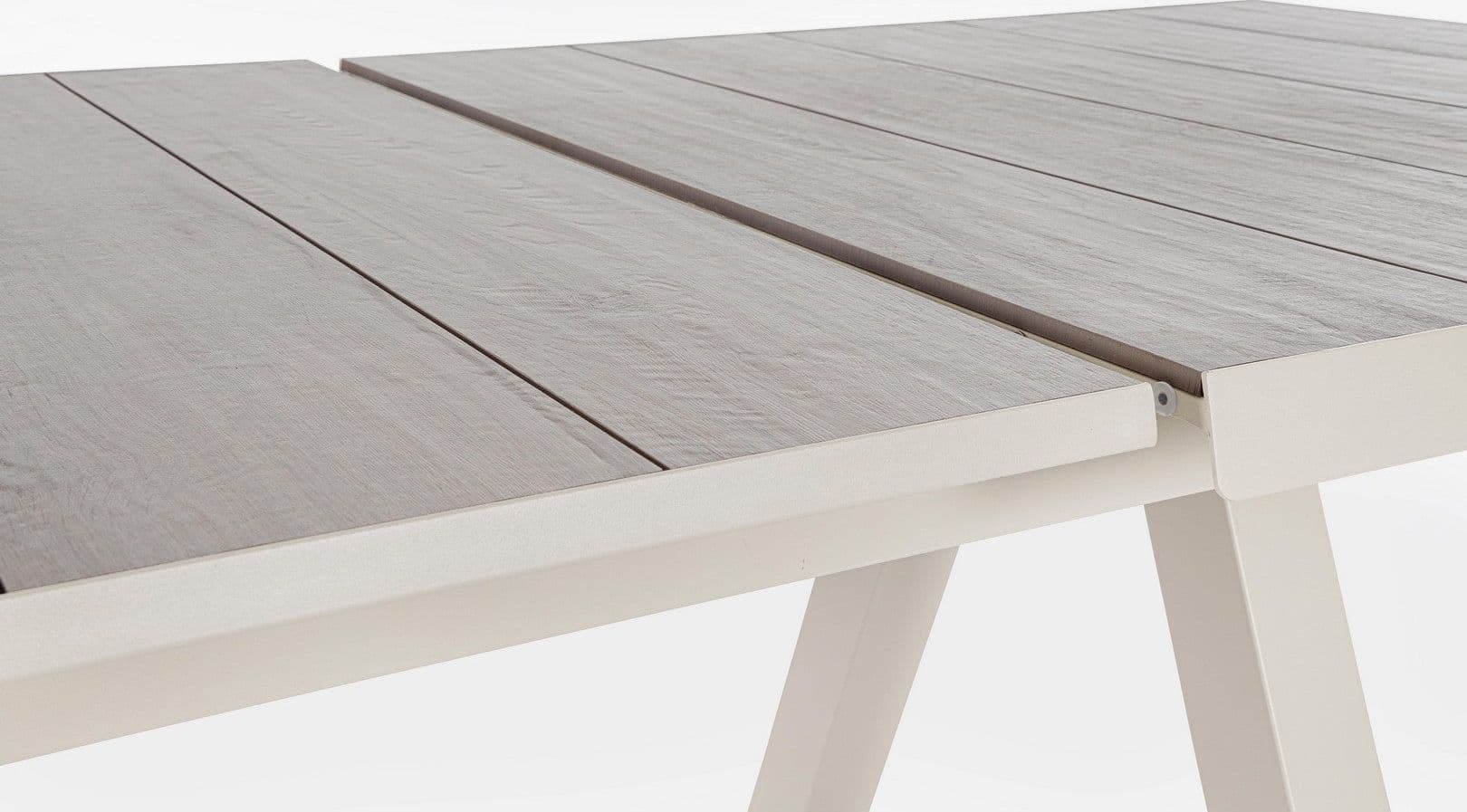 Tavolo allungabile "Krion" con struttura in alluminio, piano in ceramica, da 205 - 265 x 103 cm - 46