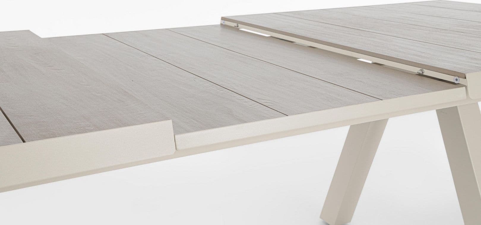Tavolo allungabile "Krion" con struttura in alluminio, piano in ceramica, da 205 - 265 x 103 cm - 47