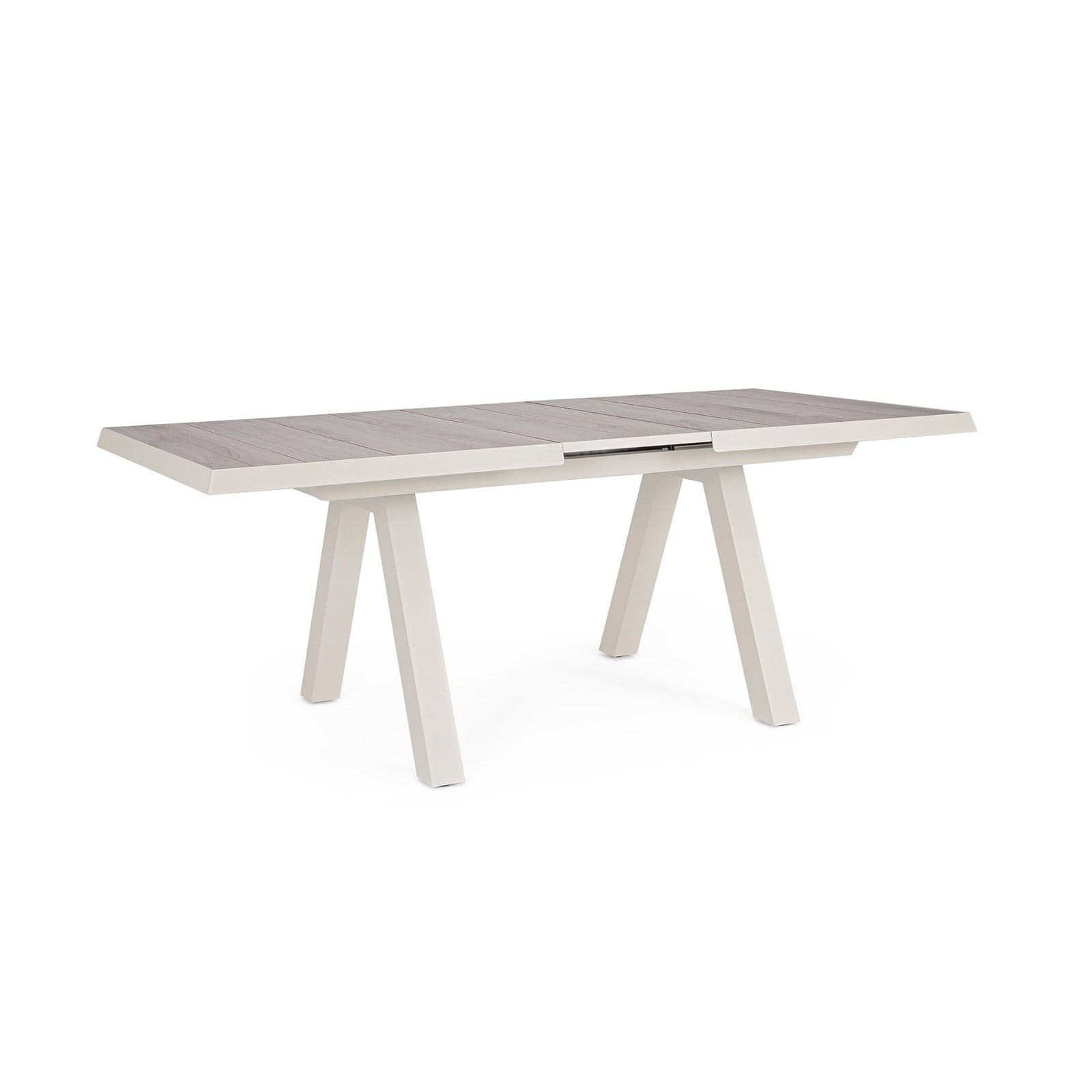 Tavolo allungabile "Krion" con struttura in alluminio, piano in ceramica, da 205 - 265 x 103 cm - 49