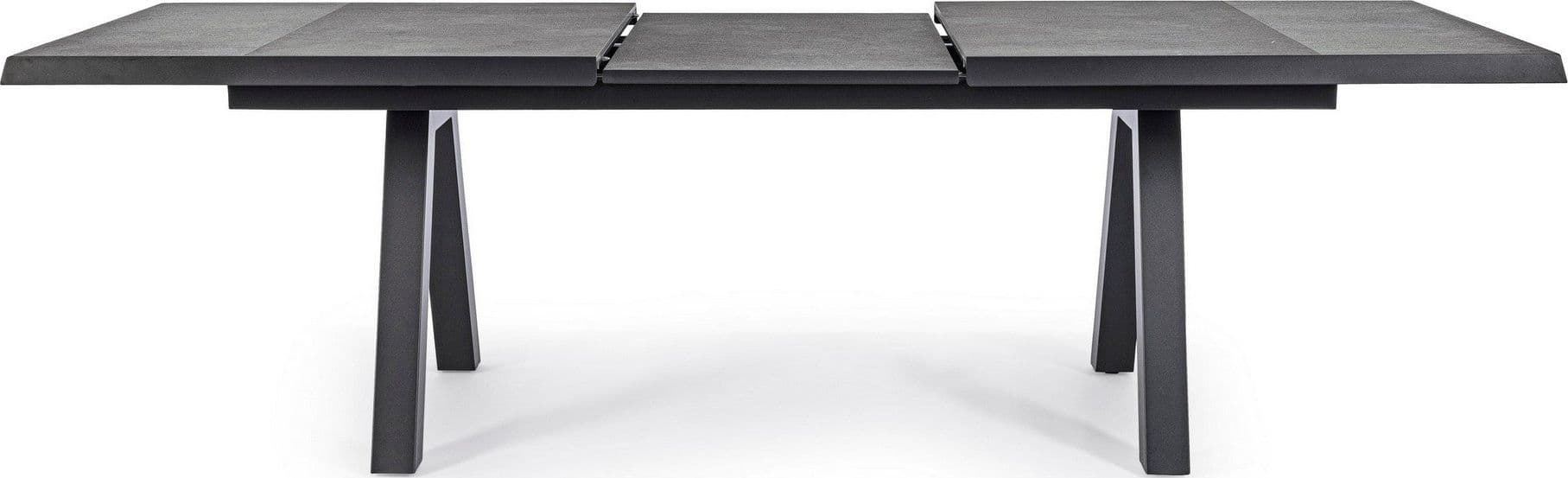 Tavolo allungabile "Krion" con struttura in alluminio, piano in ceramica, da 205 - 265 x 103 cm in Tavoli da sala da pranzo Decor Space - Altamura, commercioVirtuoso.it