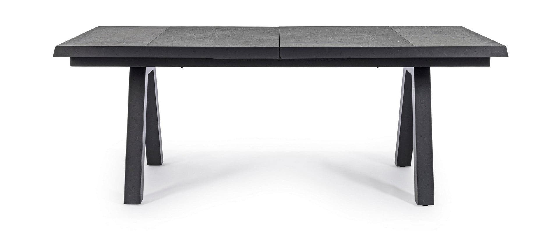 Tavolo allungabile "Krion" con struttura in alluminio, piano in ceramica, da 205 - 265 x 103 cm in Tavoli da sala da pranzo Decor Space - Altamura, commercioVirtuoso.it