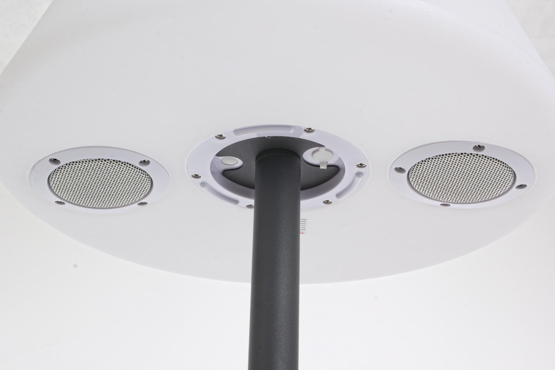 Piantana a led speaker in acciaio verniciato a poliestere per uso interno ed esterno Ø 40 a - h 170 cm in Lampade da terra Decor Space - Altamura, commercioVirtuoso.it
