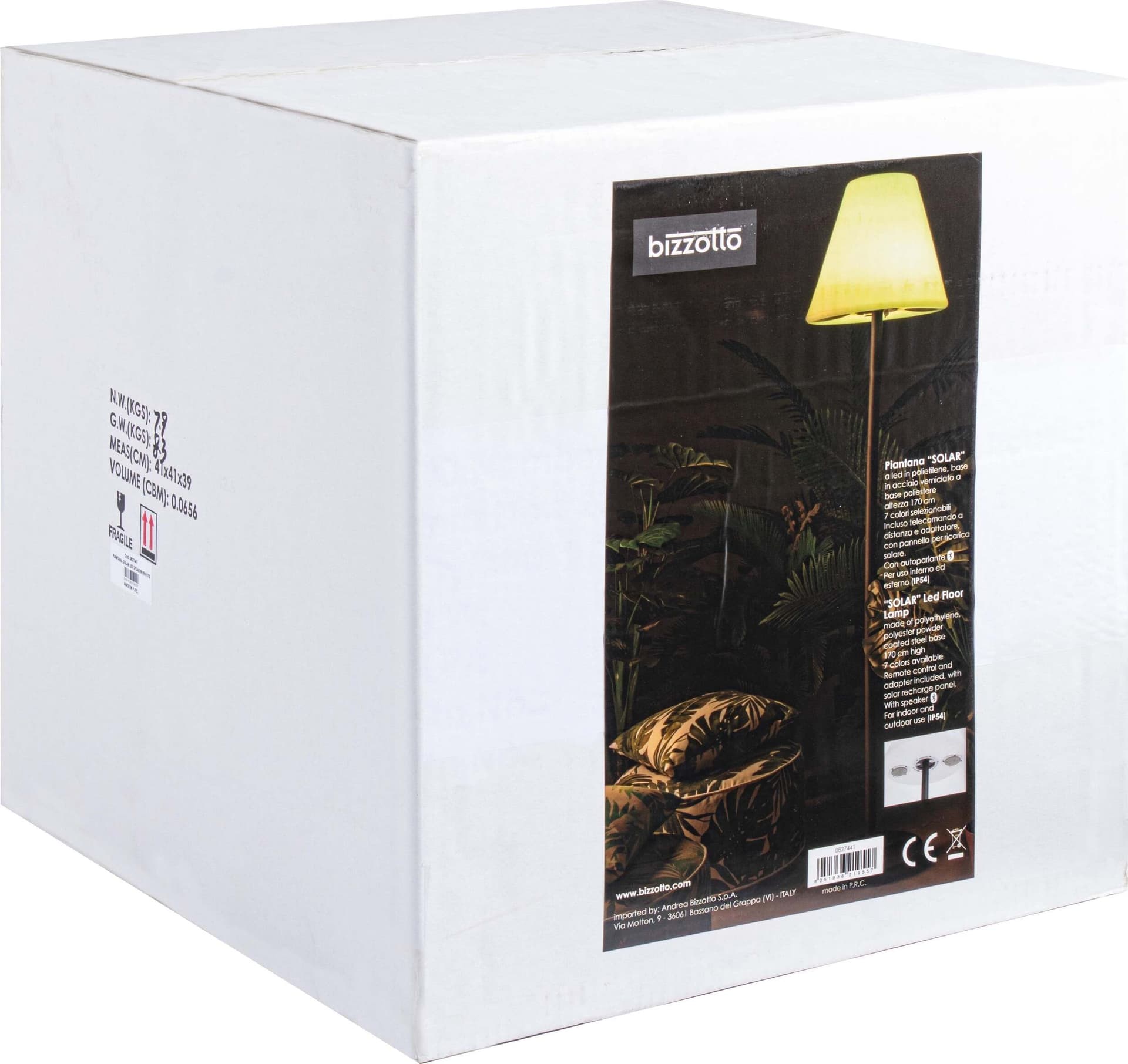 Piantana a led con casse Bluetooth a ricarica solare da esterno per giardino h 170 cm Illuminazione/Illuminazione per interni/Lampade/Lampade da terra Decor Space - Altamura, Commerciovirtuoso.it