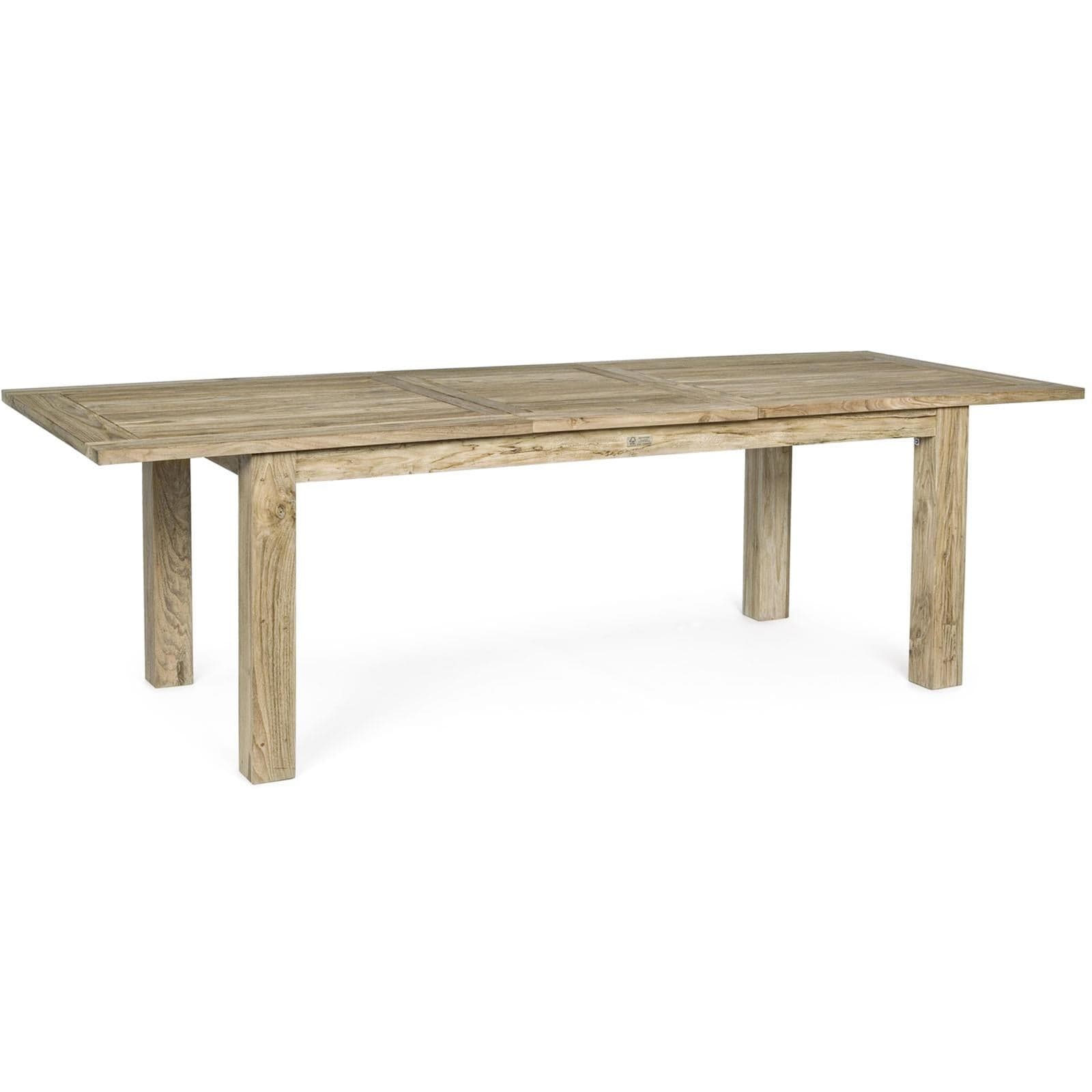 Tavolo allungabile "Montevideo" in legno di Teak Riciclato da giardino 200/260x100 cm in Tavoli standard Decor Space - Altamura, commercioVirtuoso.it