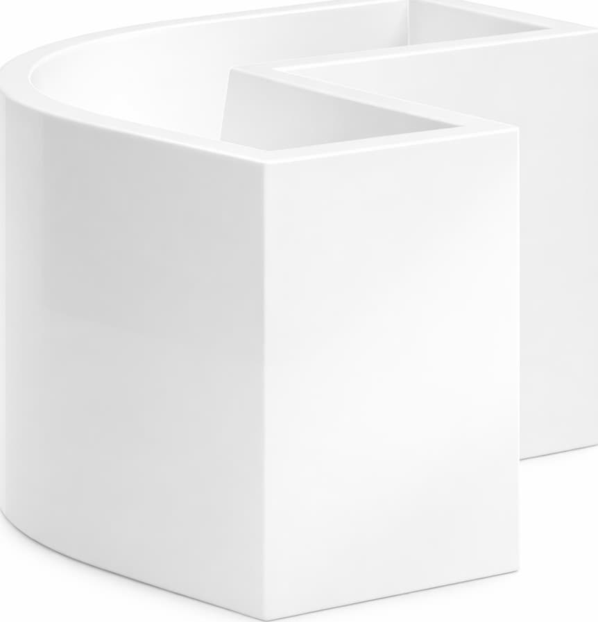 Vaso angolare FlowerPot Bright con led decorazione "Made in Italy" per esterno in Fioriere Decor Space - Altamura, commercioVirtuoso.it
