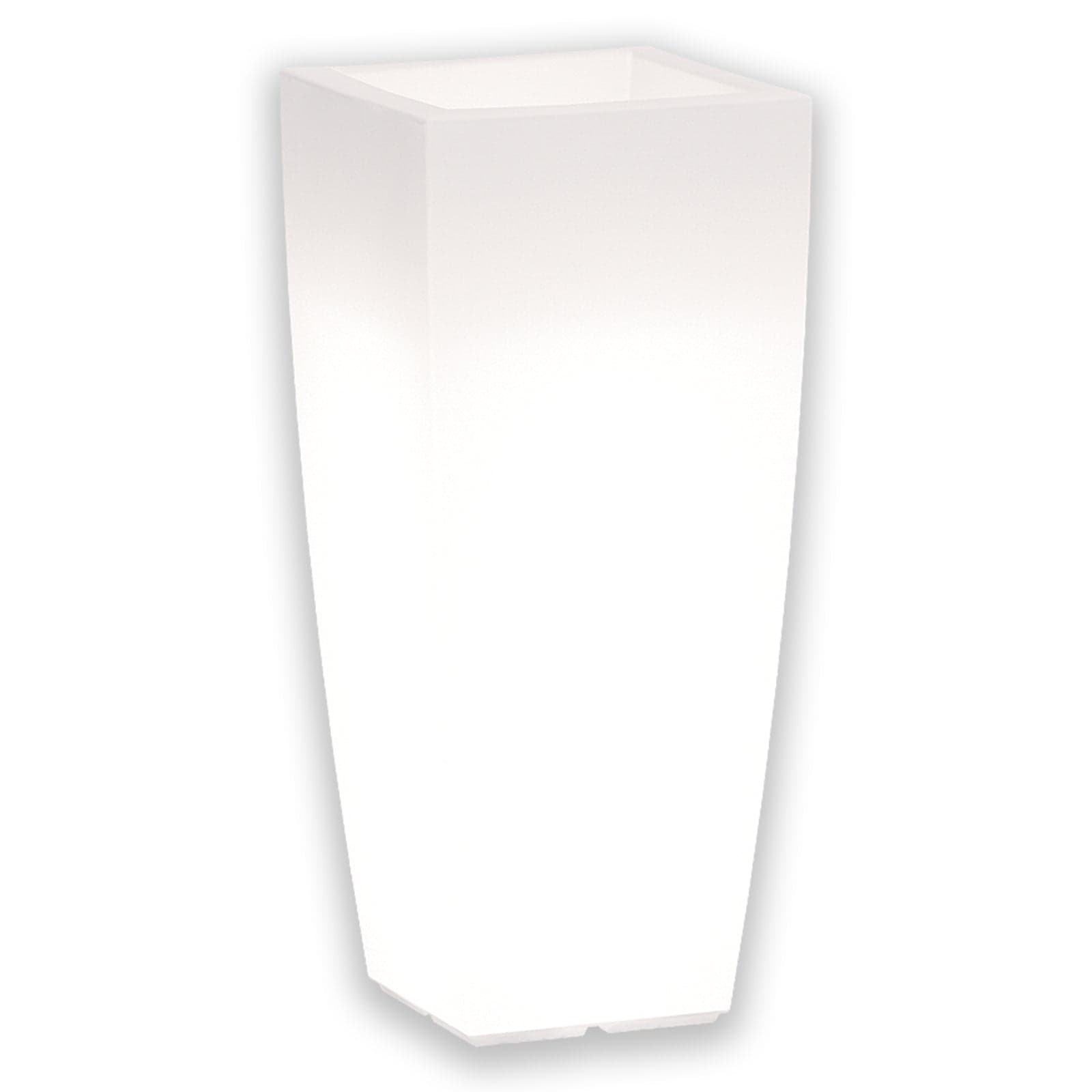 Vaso luminoso Stilo Square Bright decorazione con led per esterno "Made in Italy" in Fioriere Decor Space - Altamura, commercioVirtuoso.it