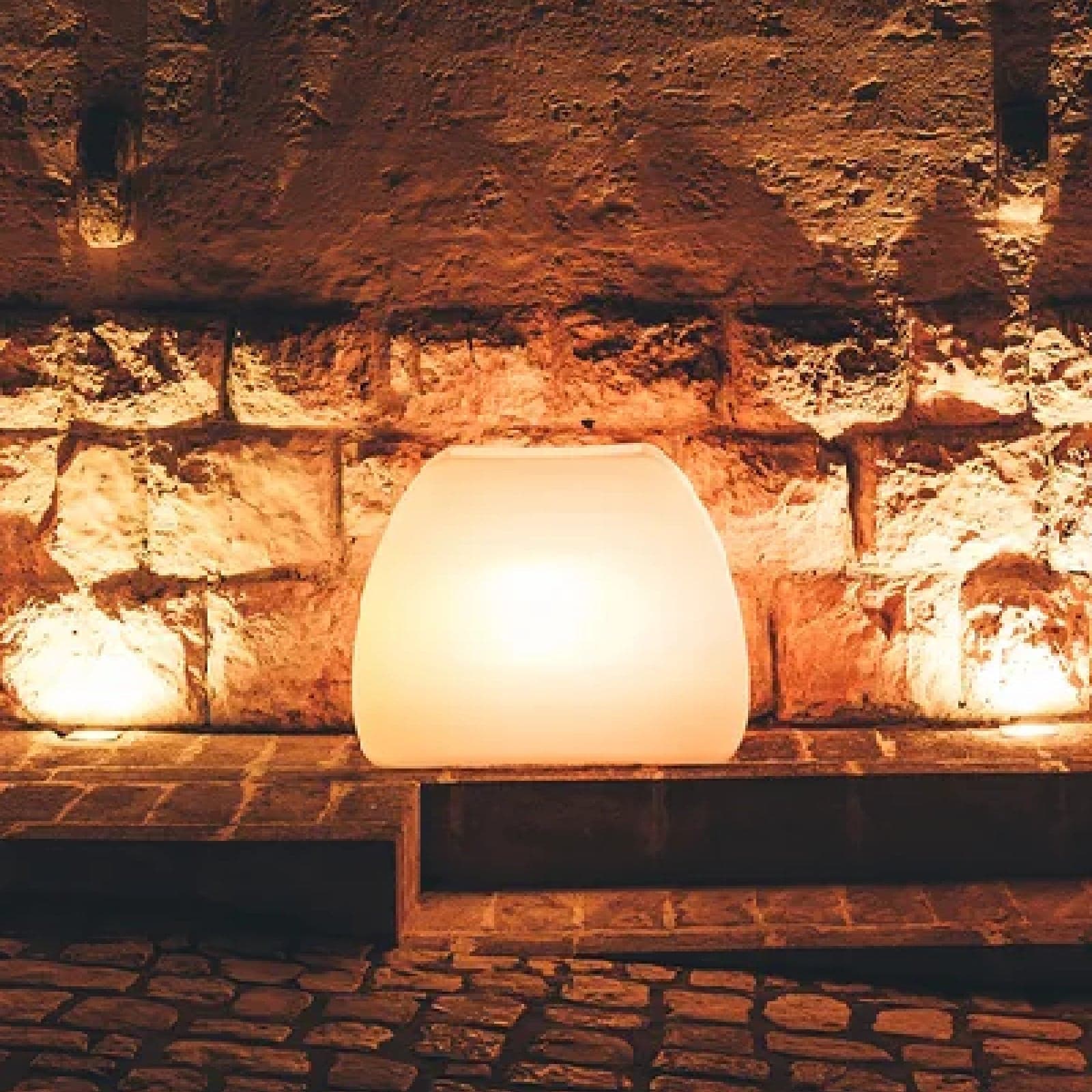 Vaso luminoso Heart Bright con led decorazione "Made in Italy" per esterno in Fioriere Decor Space - Altamura, commercioVirtuoso.it