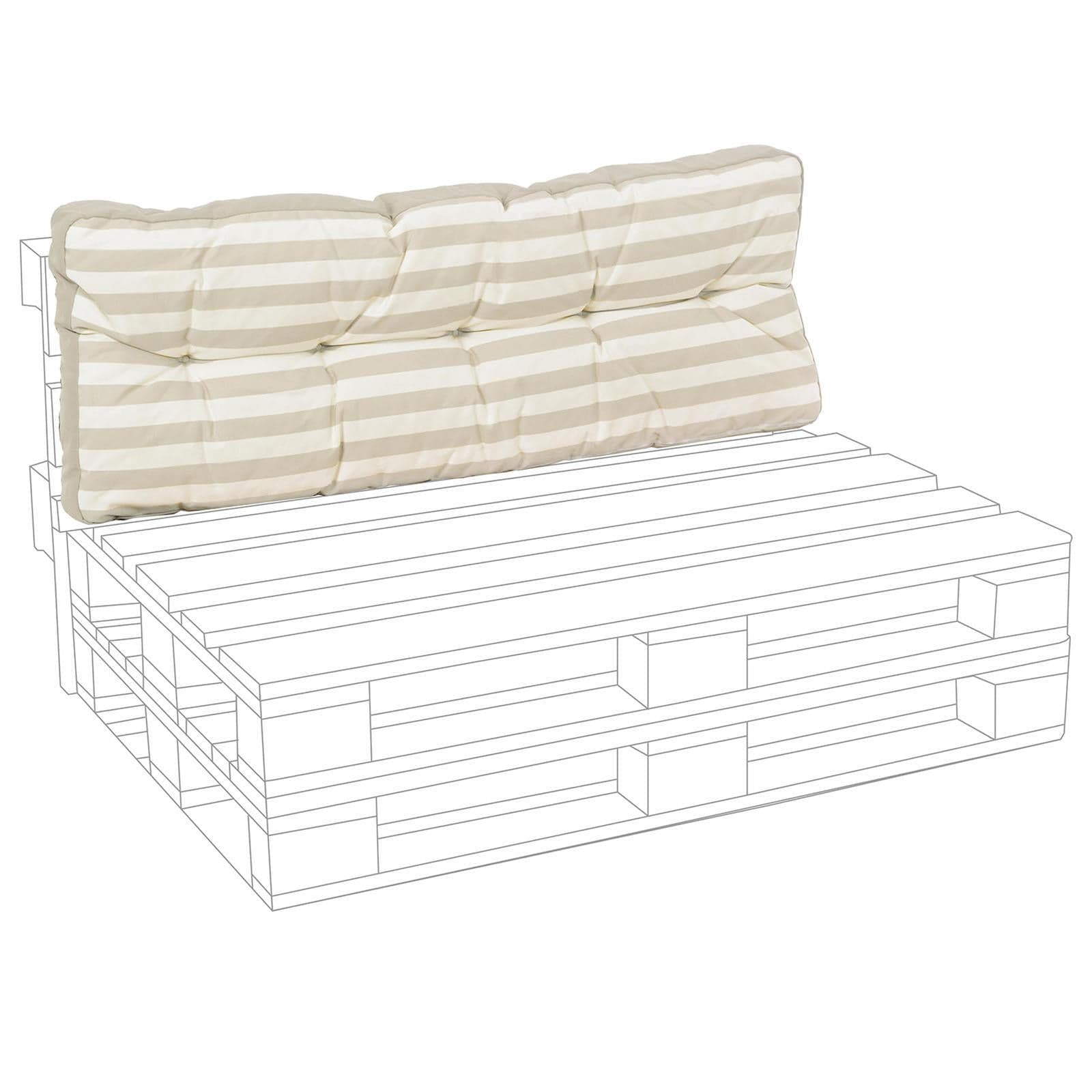Cuscino imbottito per pedane in legno divani con bancali 120 cm - 21
