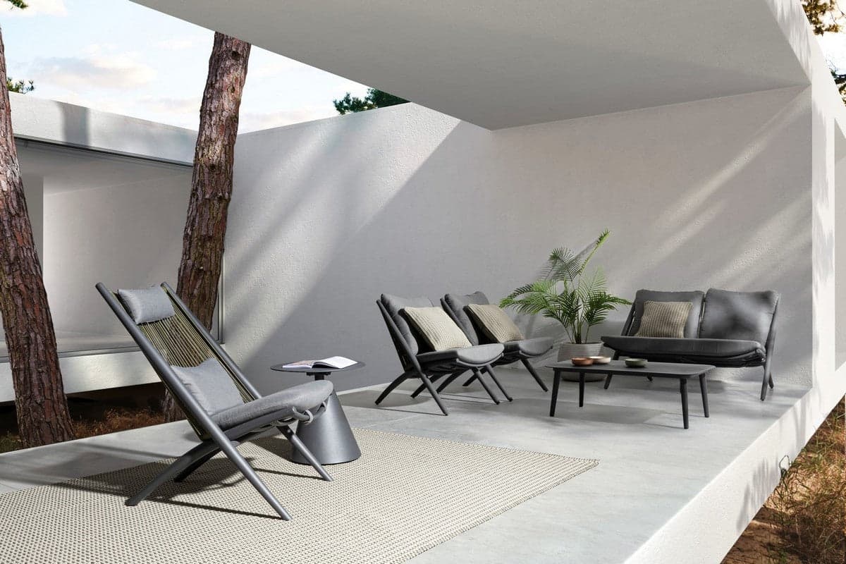 Tavolino da caffe "Aloha" per lettino da esterno e giardino Ø 50 cm in alluminio in Tavoli standard Decor Space - Altamura, commercioVirtuoso.it