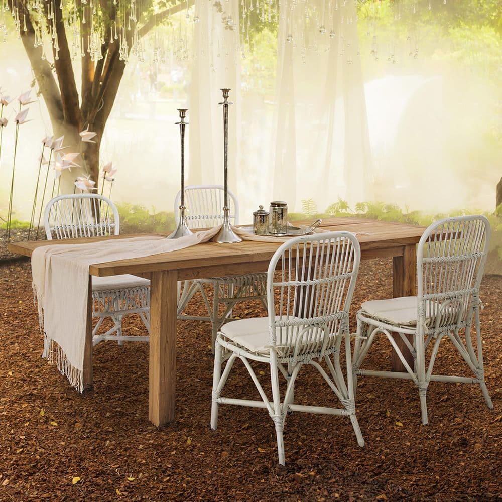 Tavolo allungabile "Bounty" in legno di Teak Riciclato da giardino 160/220 x 95 cm in Tavoli standard Decor Space - Altamura, commercioVirtuoso.it