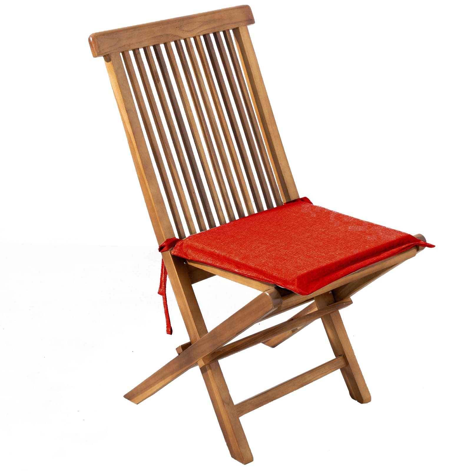 Cuscino Resinato con Pattina e Laccetti per sedia da giardino sfoderabile 45 cm "Made in Italy" - 20