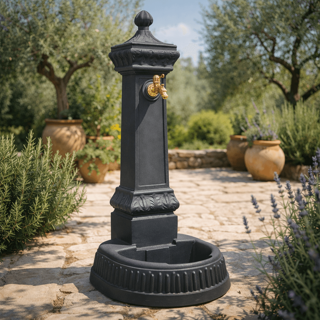 Fontana Brera in resina per esterno e giardino Made in Italy da 120 cm - 9