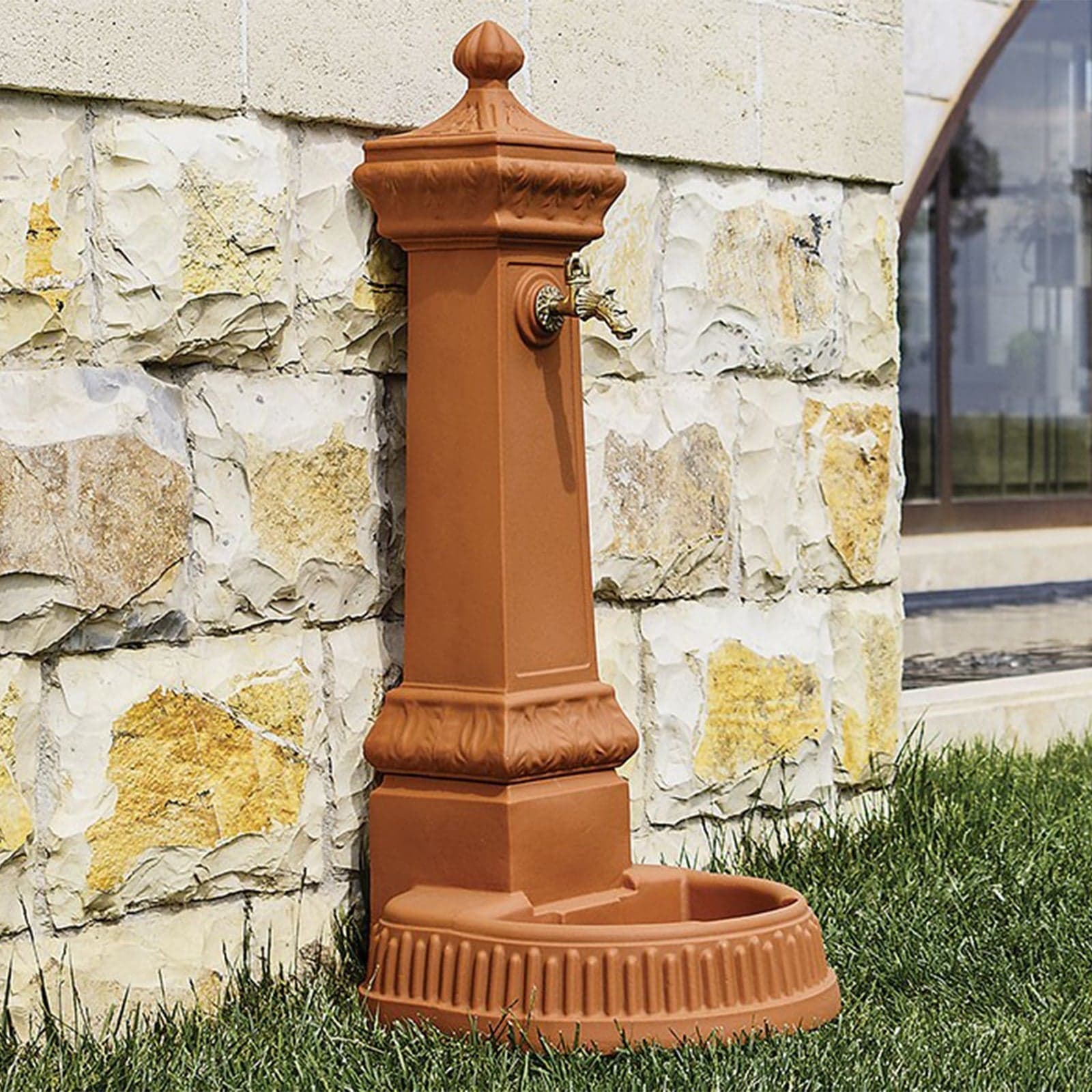 Fontana Brera in resina per esterno e giardino Made in Italy da 120 cm in Fontane Decor Space - Altamura, commercioVirtuoso.it