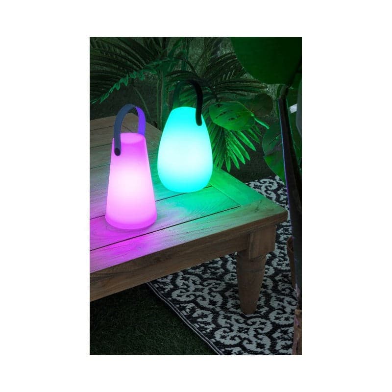 Lampada a led party cil in acciaio per uso interno ed esterno Ø 12 a - h 20 cm in Lampade da tavolo e abat-jour Decor Space - Altamura, commercioVirtuoso.it