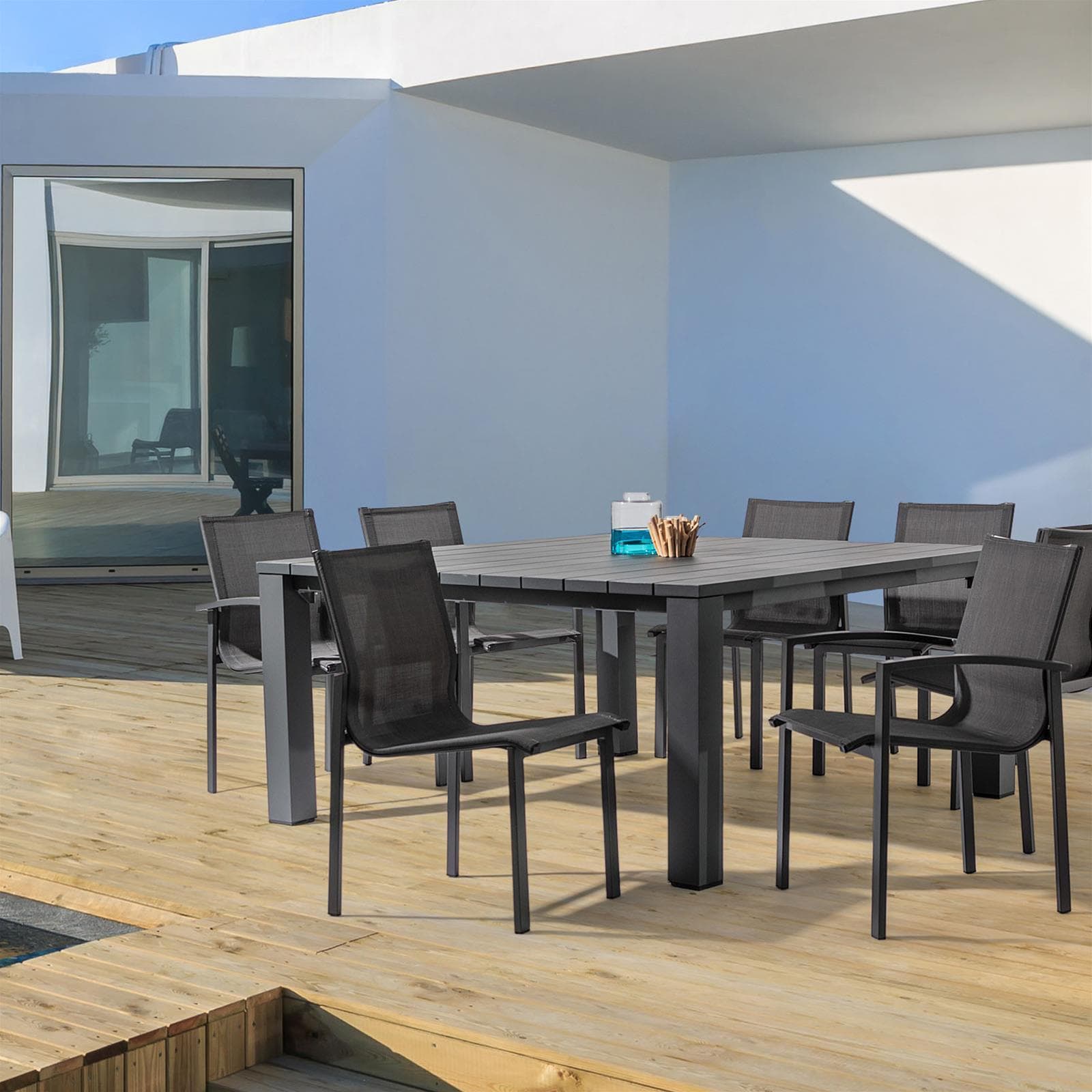 Poltrona "atlantic" in Alluminio Con Tessuto Anti Macchia Ideale per Giardino Confezione Da 2 Pezzi Giardino e giardinaggio/Arredamento da giardino e accessori/Poltrone Decor Space - Altamura, Commerciovirtuoso.it