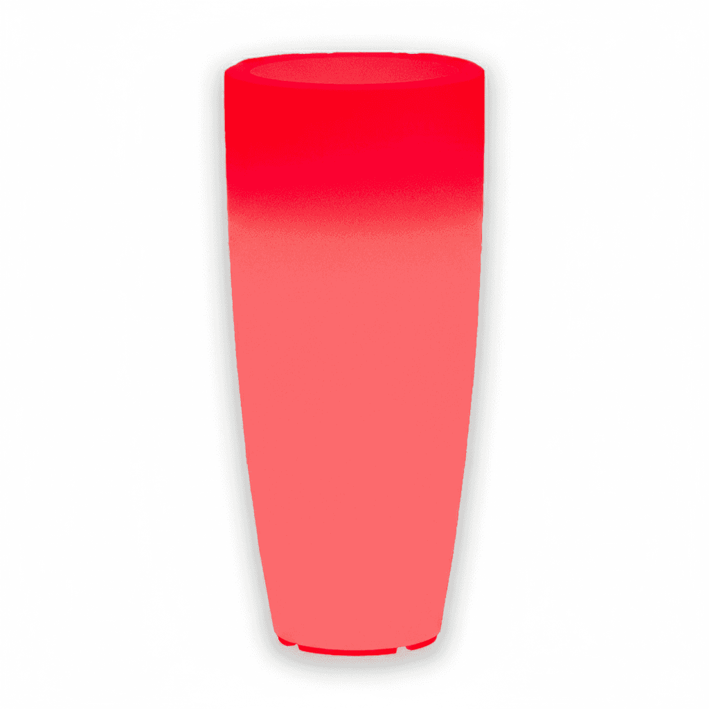Vaso luminoso Stilo Round Bright decorazione con led per esterno "Made in Italy" - 10