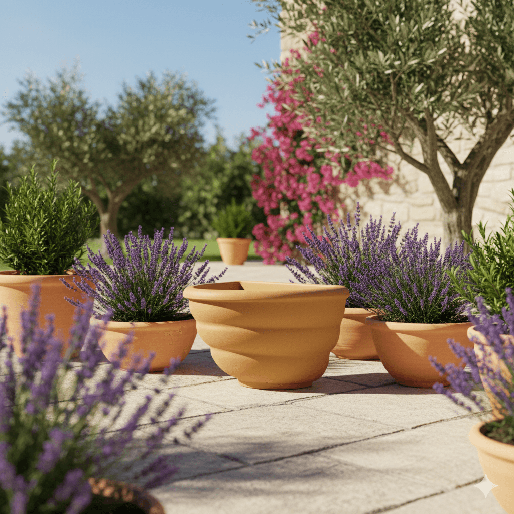 Vaso Gerla a parete Thea in resina per piante e fiori "Made in Italy" da esterno - 10