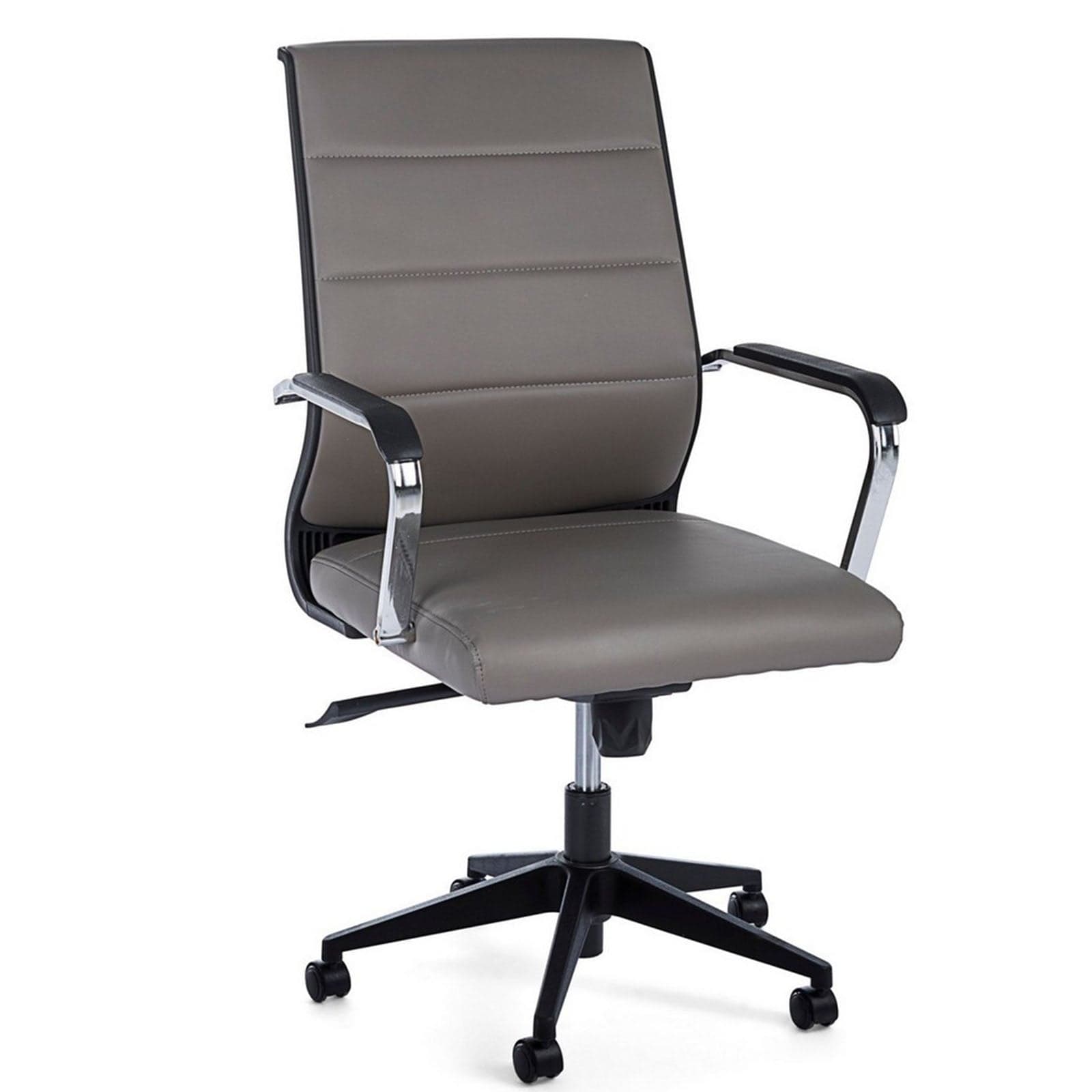 Sedia da ufficio ergonomica "Brent" con braccioli e ruote altezza regolabile - 8