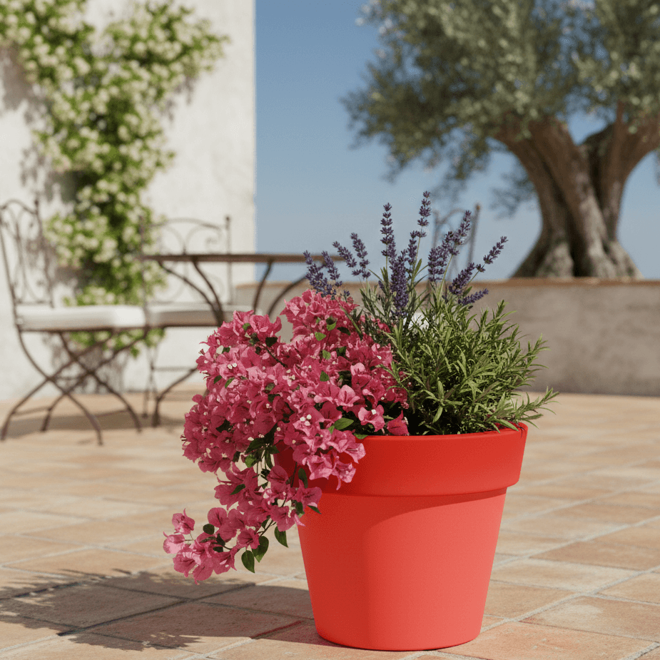 Vaso luminoso Gemma Bright rotondo con led lanterna decorazione "Made in Italy" per esterno - 12