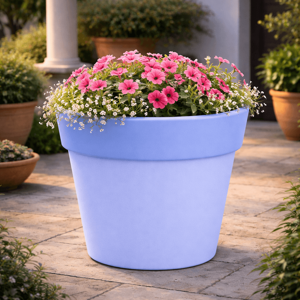 Vaso luminoso Gemma Bright rotondo con led lanterna decorazione "Made in Italy" per esterno - 13