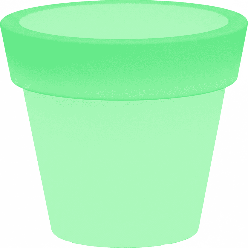 Vaso luminoso Gemma Bright rotondo con led lanterna decorazione "Made in Italy" per esterno in Vasi tradizionali Decor Space - Altamura, commercioVirtuoso.it