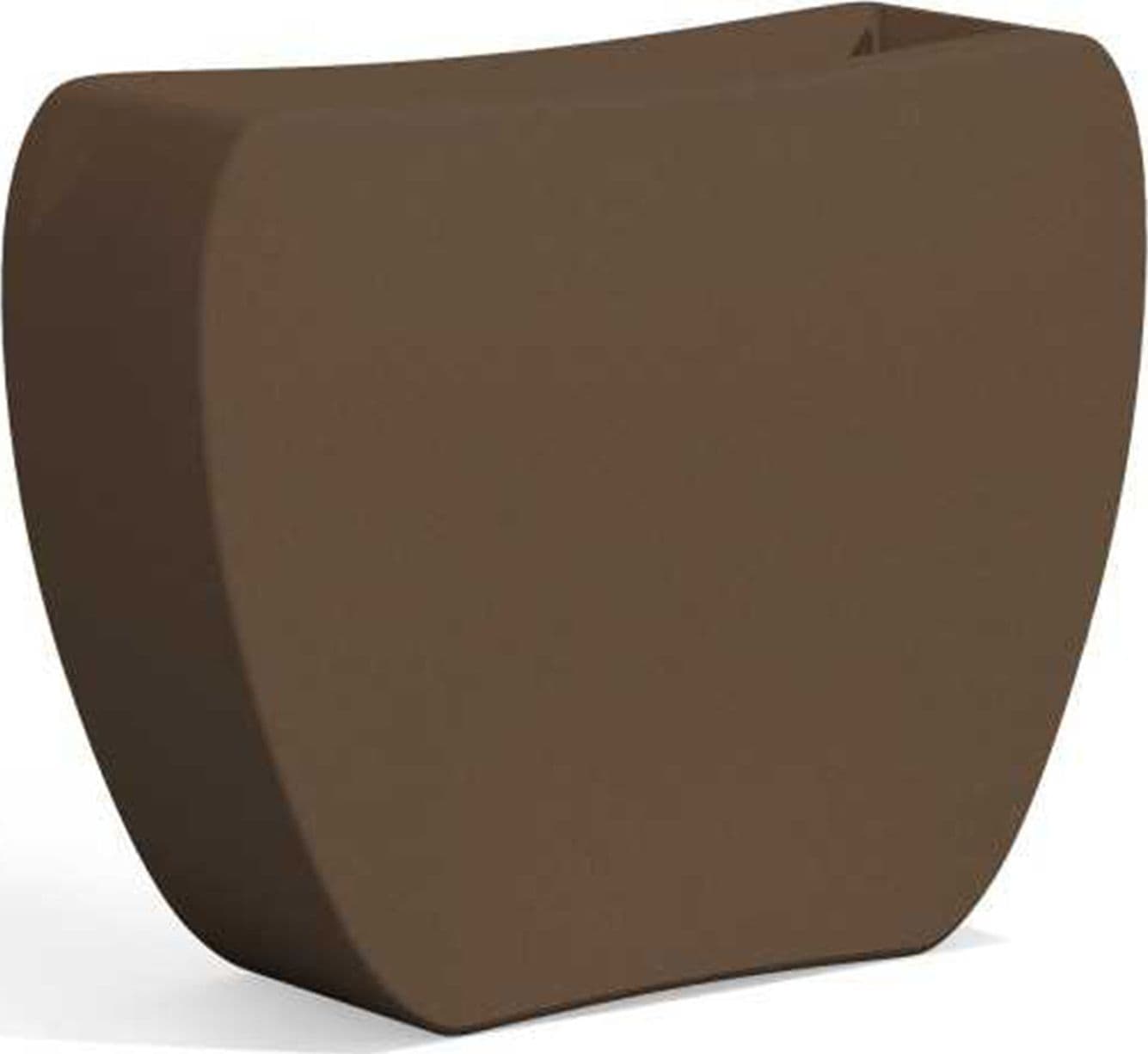 Vaso Cromia Heart per piante decorazione tinta unita in resina "Made in Italy" – Bronzo – Monacis – sedia