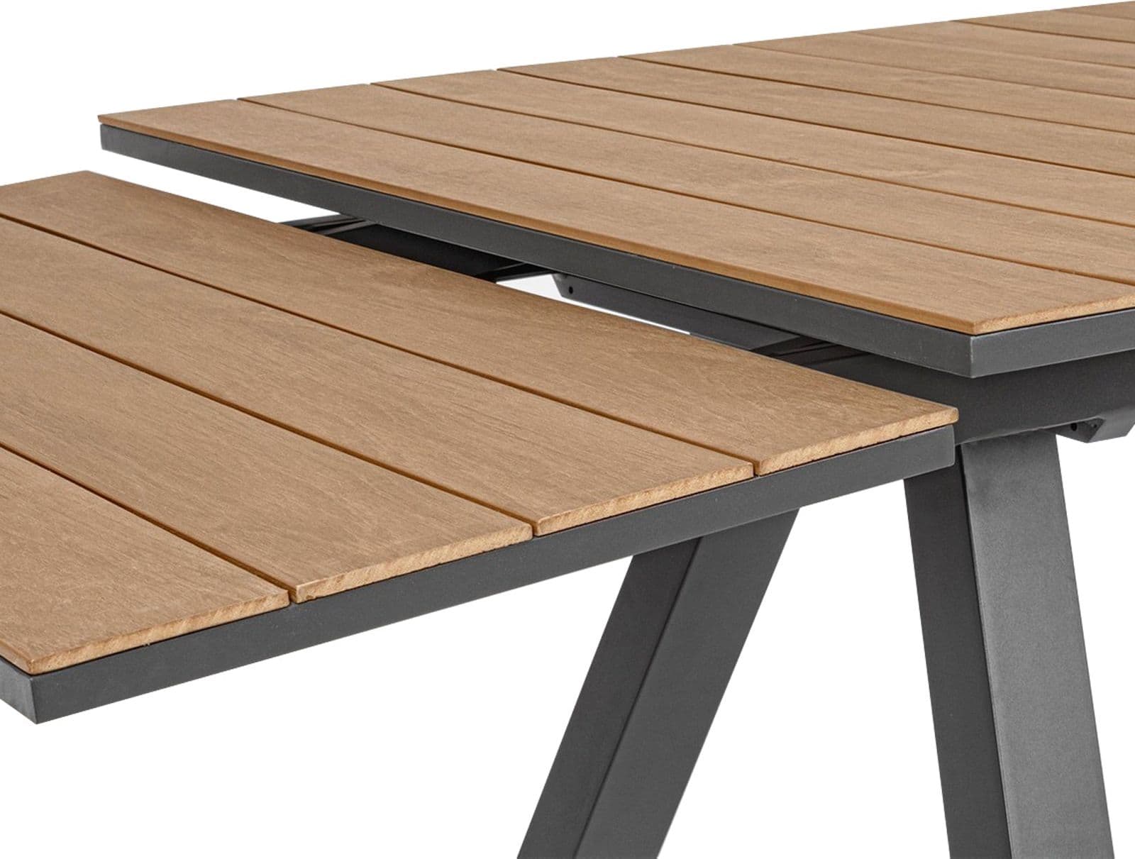 Tavolo allungabile "Elias" in alluminio e polywood da esterno per giardino in Tavoli standard Decor Space - Altamura, commercioVirtuoso.it