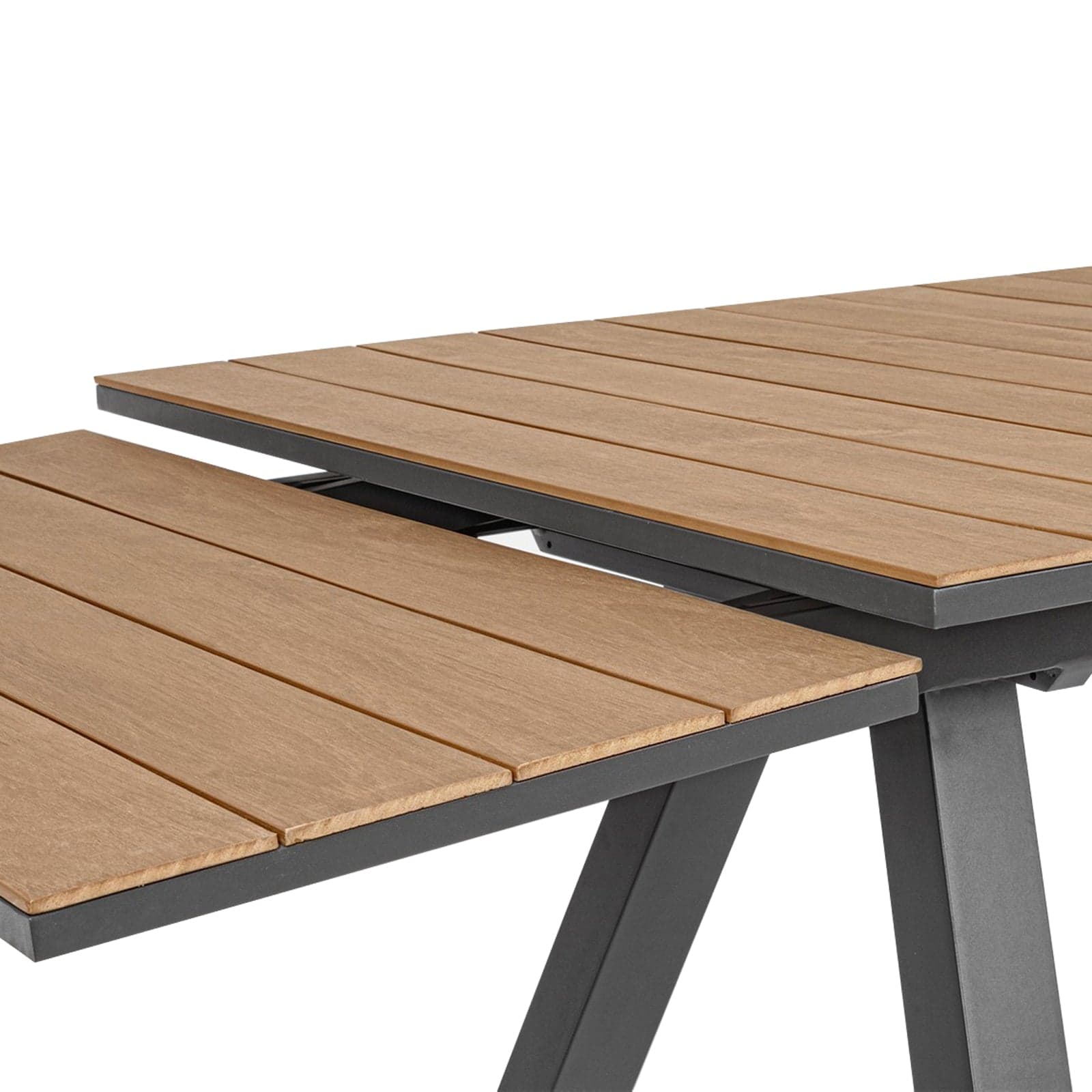 Tavolo allungabile "Elias" in alluminio e polywood da esterno per giardino in Tavoli standard Decor Space - Altamura, commercioVirtuoso.it