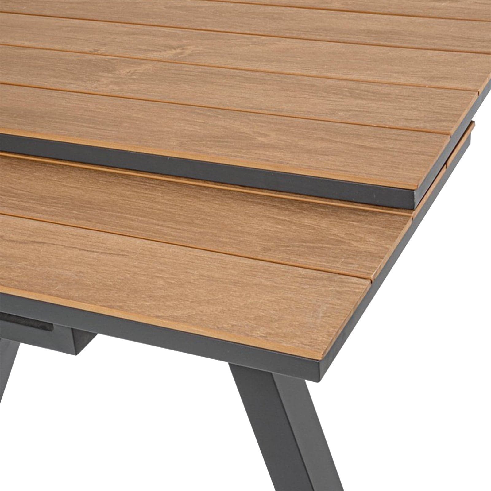 Tavolo allungabile "Elias" in alluminio e polywood da esterno per giardino in Tavoli standard Decor Space - Altamura, commercioVirtuoso.it