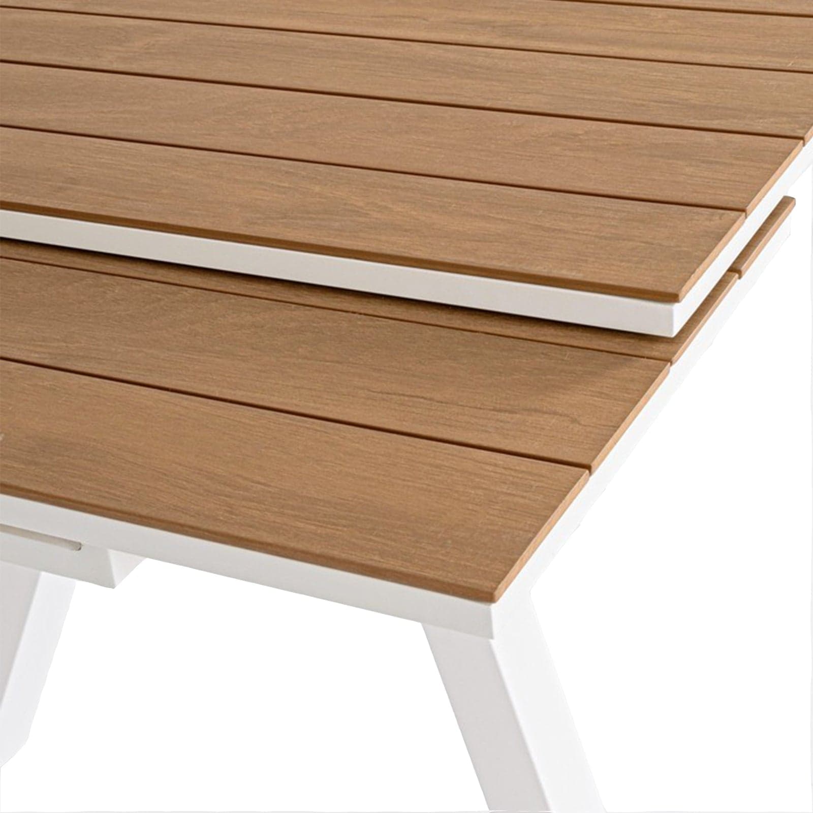 Tavolo allungabile "Elias" in alluminio e polywood da esterno per giardino in Tavoli standard Decor Space - Altamura, commercioVirtuoso.it
