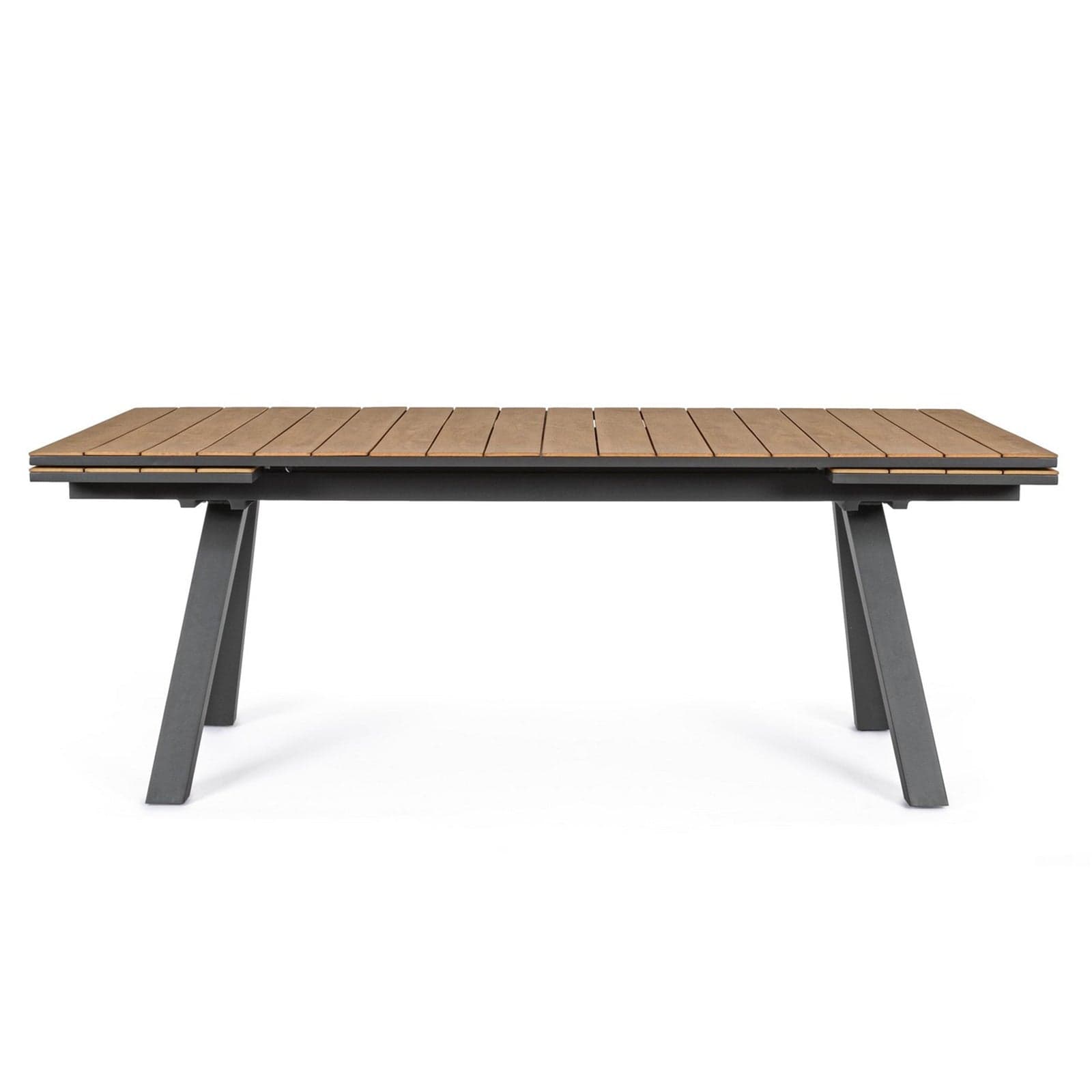 Tavolo allungabile "Elias" in alluminio e polywood da esterno per giardino in Tavoli standard Decor Space - Altamura, commercioVirtuoso.it