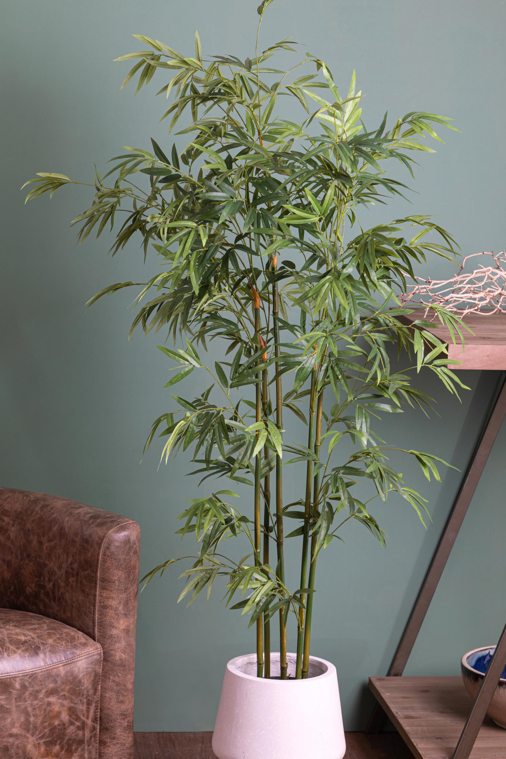 Pianta artificiale moderna con vaso Mini Bamboo in materiale sintetico da h 130 cm in Piante artificiali Decor Space - Altamura, commercioVirtuoso.it