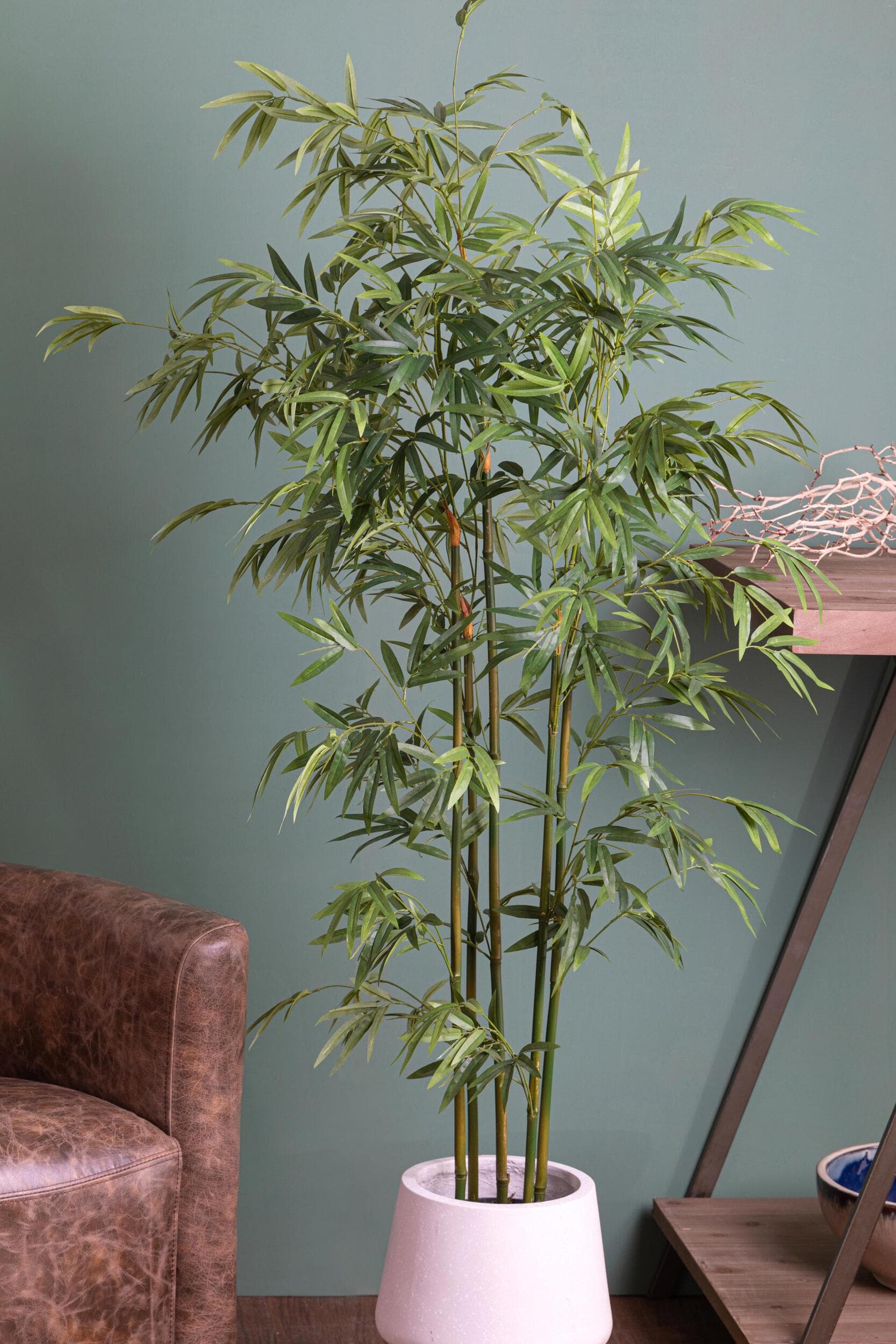 Pianta artificiale moderna con vaso Mini Bamboo in materiale sintetico da h 130 cm Casa e cucina/Decorazioni per interni/Piante e fiori artificiali/Piante artificiali Decor Space - Altamura, Commerciovirtuoso.it